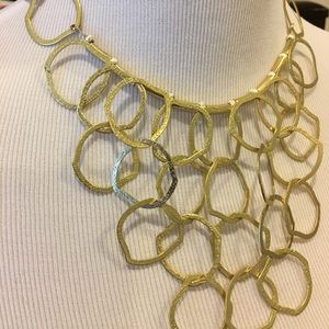 Gold statement necklace